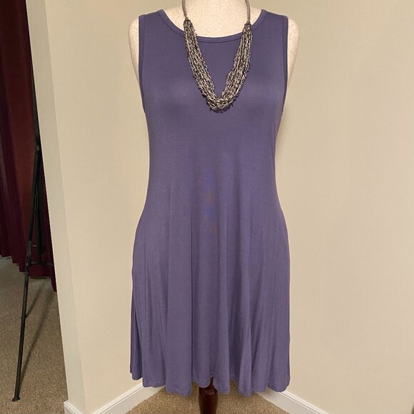 Weaczzy Women's Casual Swing T Shirt Dress with Pockets -Lavender Size Medium - Picture 1 of 6
